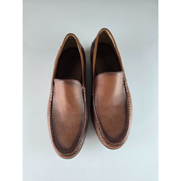 Johnston Murphy Hawkins Mens Loafer 11.5 M Brown Sheepskin Leather Shoes 20-4470 main image 15